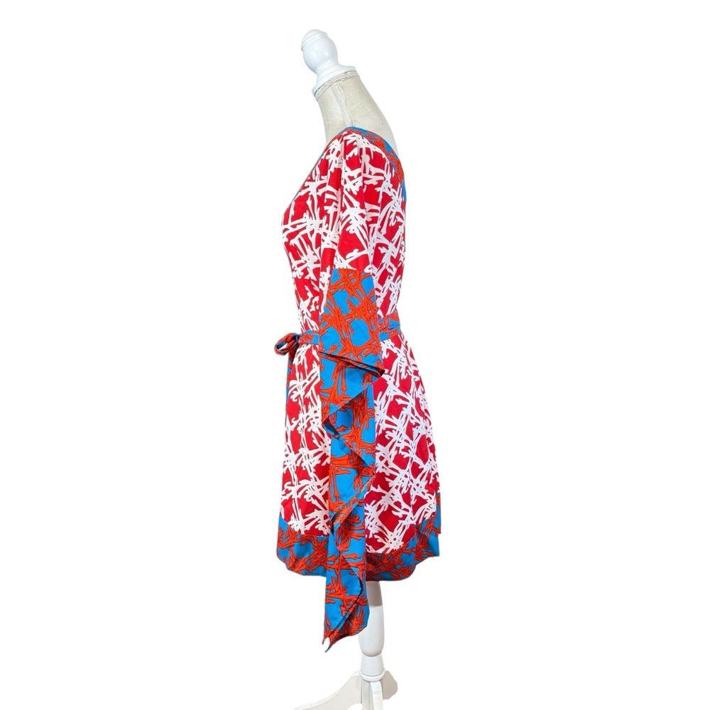 Southern‎ Frock Poncho Kaftan Dress Swim Cover Womans MD Belted Preppy Classic - Picture 2 of 9